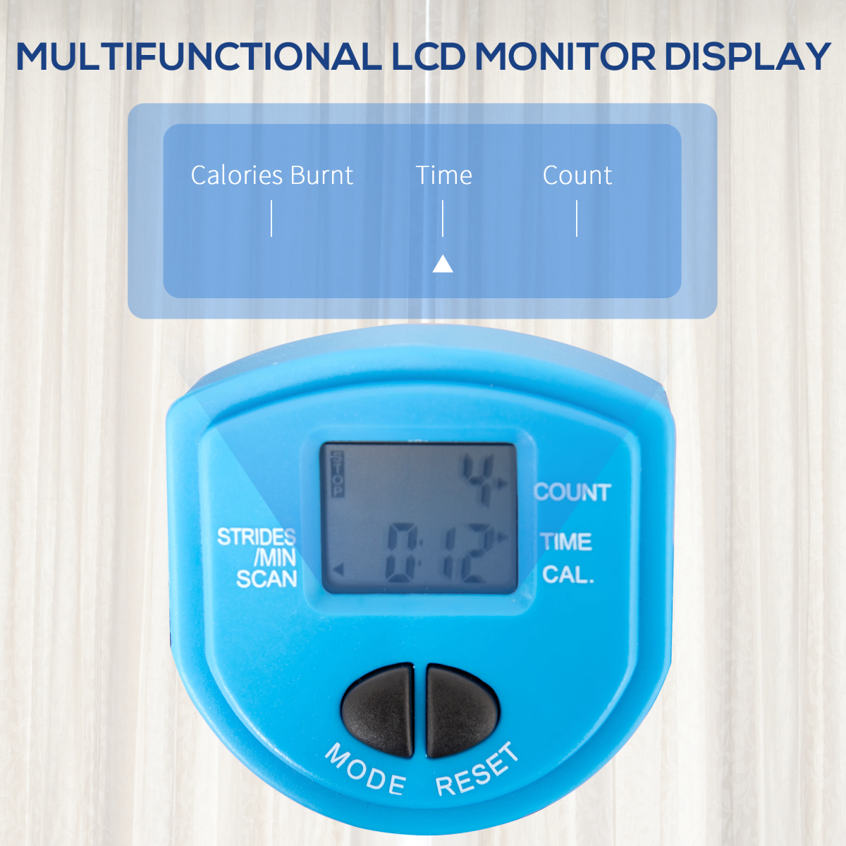 HOMCOM Adjustable Stepper Machine - Compact Fitness for Home & Office Workouts - All Round Fitness
