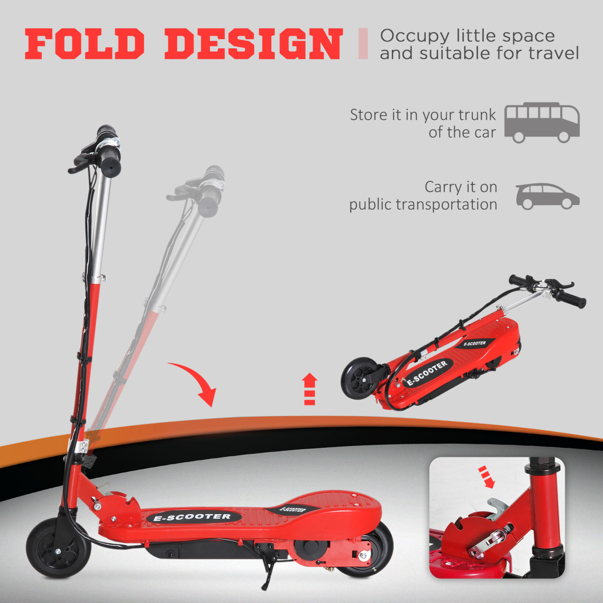 Adjustable Folding Kids Electric Scooter - Fun, Portable & Safe Adventure! - All Round Fitness