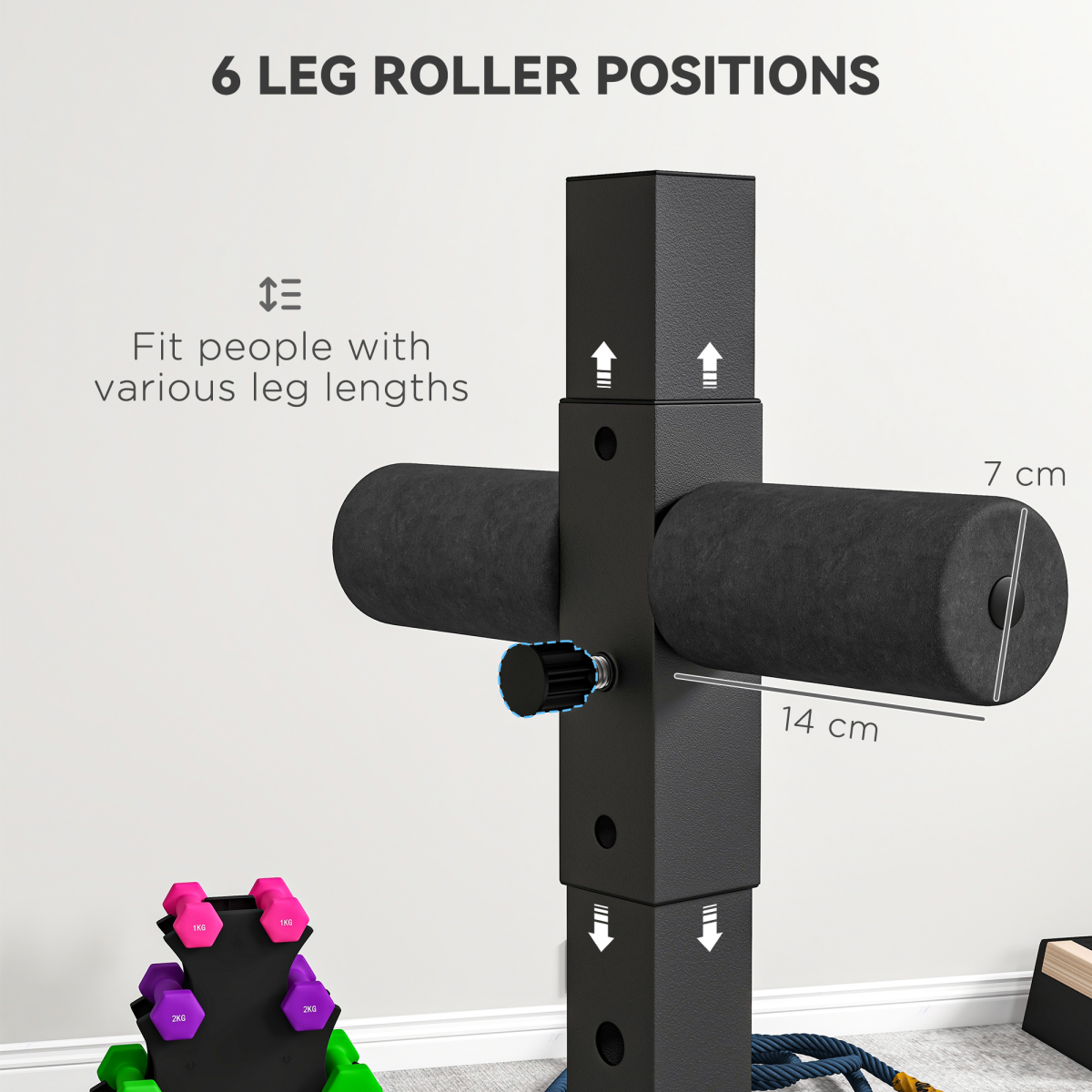 SPORTNOW Back Extension Roman Chair – Core, Back & Glute Training Bench