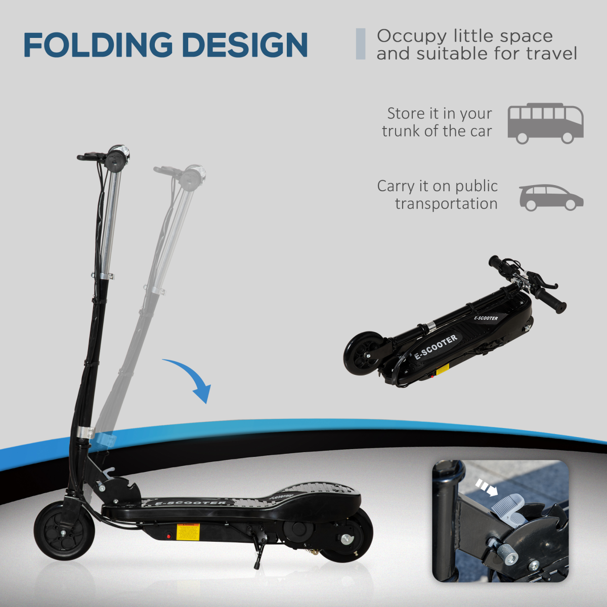 Adventure Ready: HOMCOM Folding Electric Scooter for Kids 7-14, Adjustable Speed! - All Round Fitness