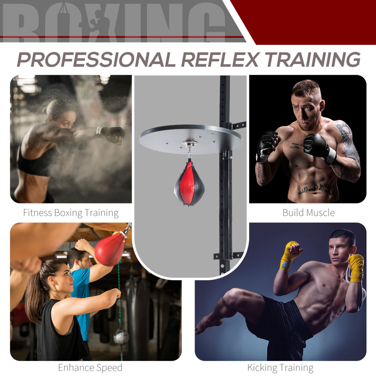 Versatile Wall-Mounted Speed Bag Frame for Home Boxing Training & Workouts - All Round Fitness