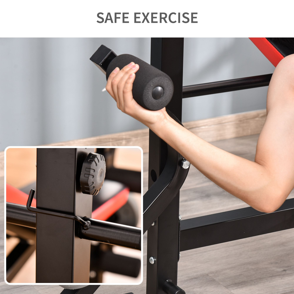 Ultimate Adjustable Weight Training Bench with Squat Rack & Leg Extension - All Round Fitness