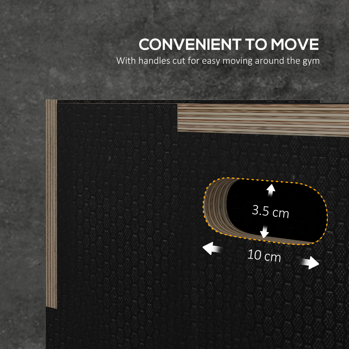 SPORTNOW Adjustable Plyometric Jump Box - Versatile Home Gym Essential - All Round Fitness