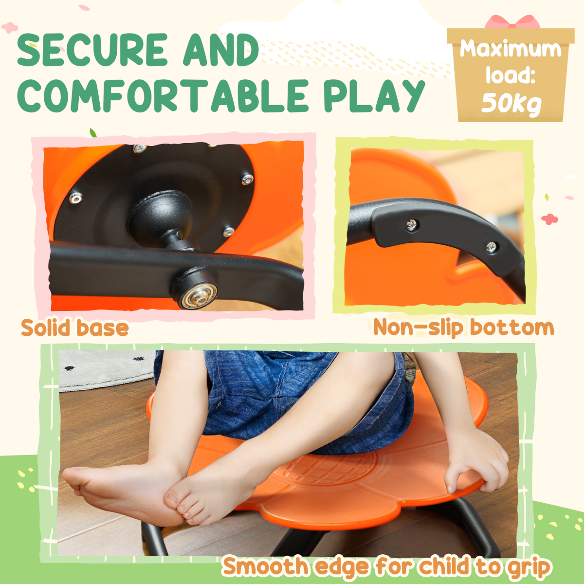 AIYAPLAY Sensory Spinning Chair for Kids – Balance, Coordination & Autism-Friendly Play