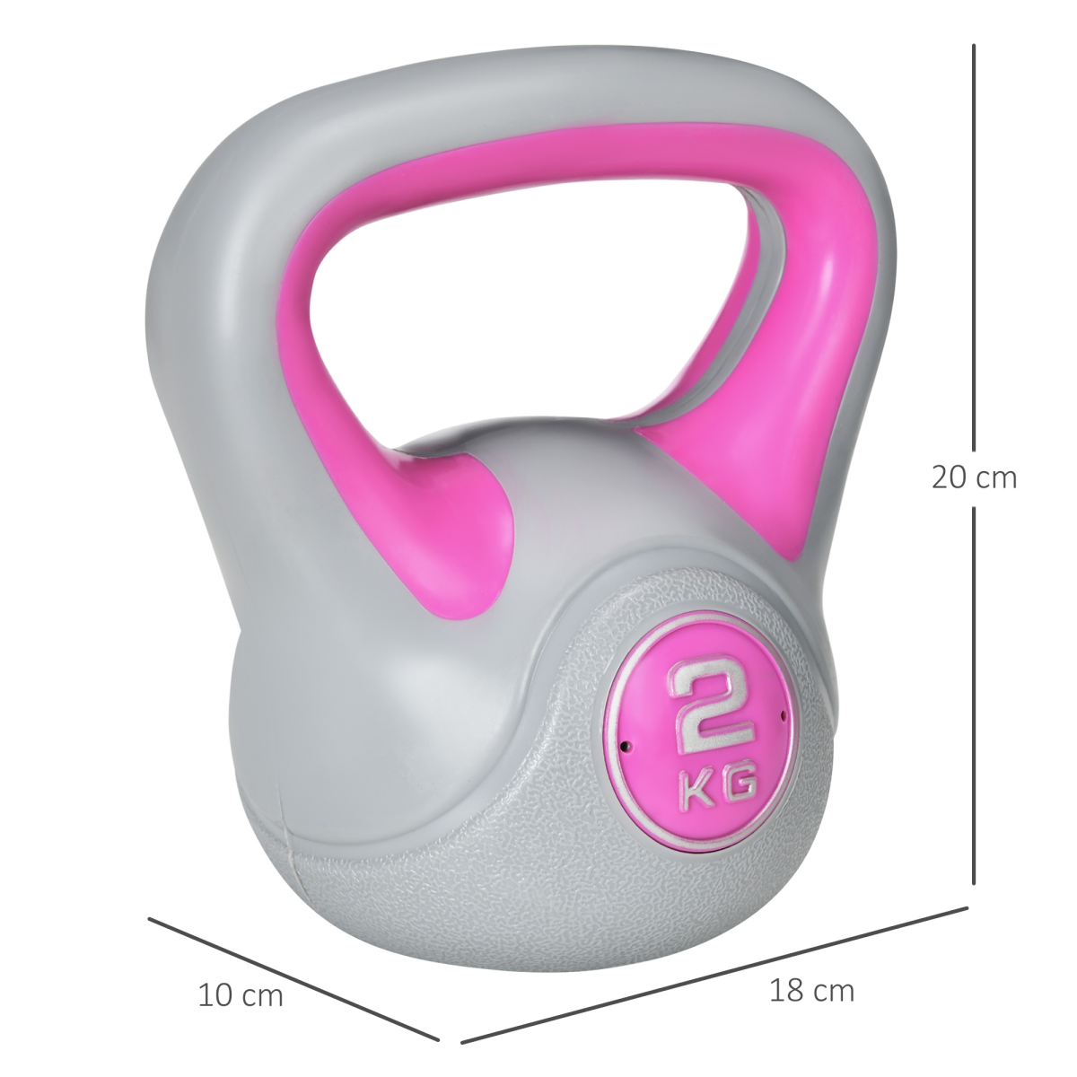 SPORTNOW 2kg Stylish Kettlebell - Unlock Your Home Workout Potential! - All Round Fitness