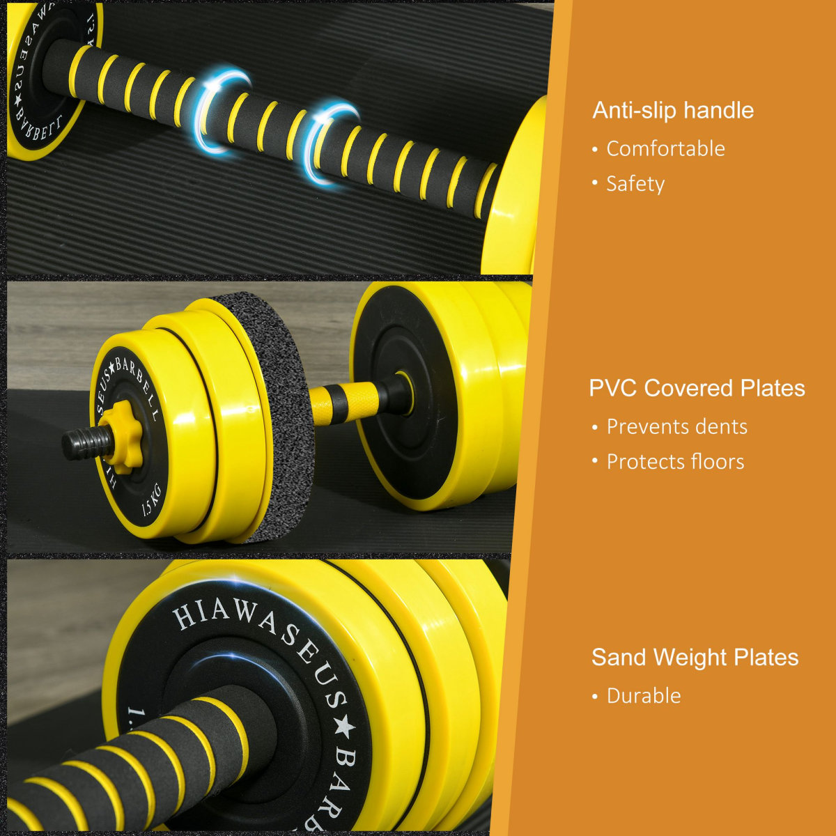 Versatile 25KG Barbell & Dumbbell Set for Ultimate Home Workout – HOMCOM - All Round Fitness