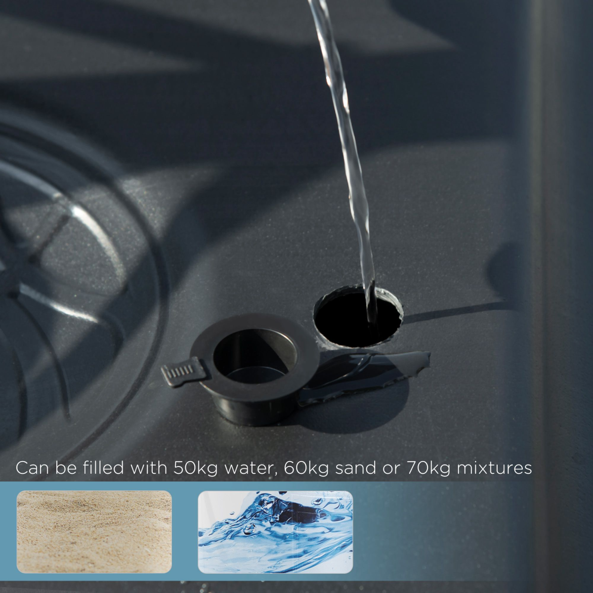 Adjustable Basketball Hoop and Stand 2.1–2.6m with Weighted Base & Wheels – White