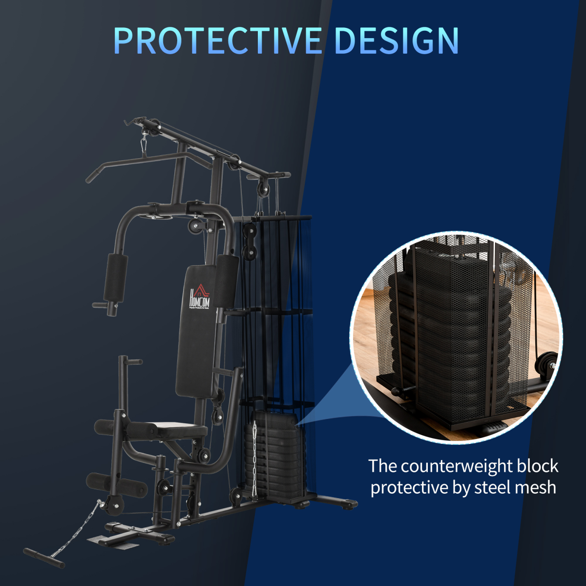 Ultimate Home Gym Multi-Function Strength Training Machine for Full Body Workouts - All Round Fitness