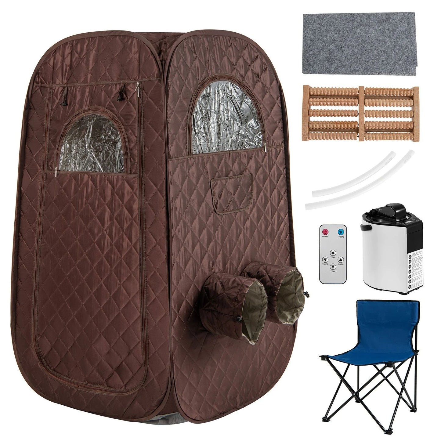 Portable Steam Sauna Tent with 1000W Steam Generator and Chair, 3L Capacity