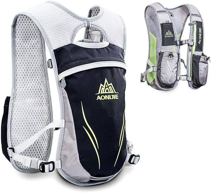 Hydration Pack Backpack 5.5L | Lightweight Running Hydration Vest for Men & Women | Trail Running, Marathon, Hiking & Cycling Backpack (Available with or without Water Bottle)