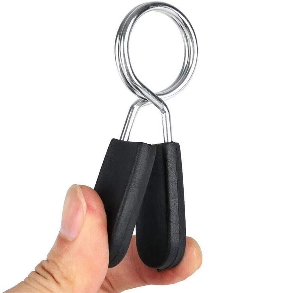 2PCS 25Mm Barbell Bar Clamp Spring Collar Clips Gym Weight Dumbbell Lock Lift