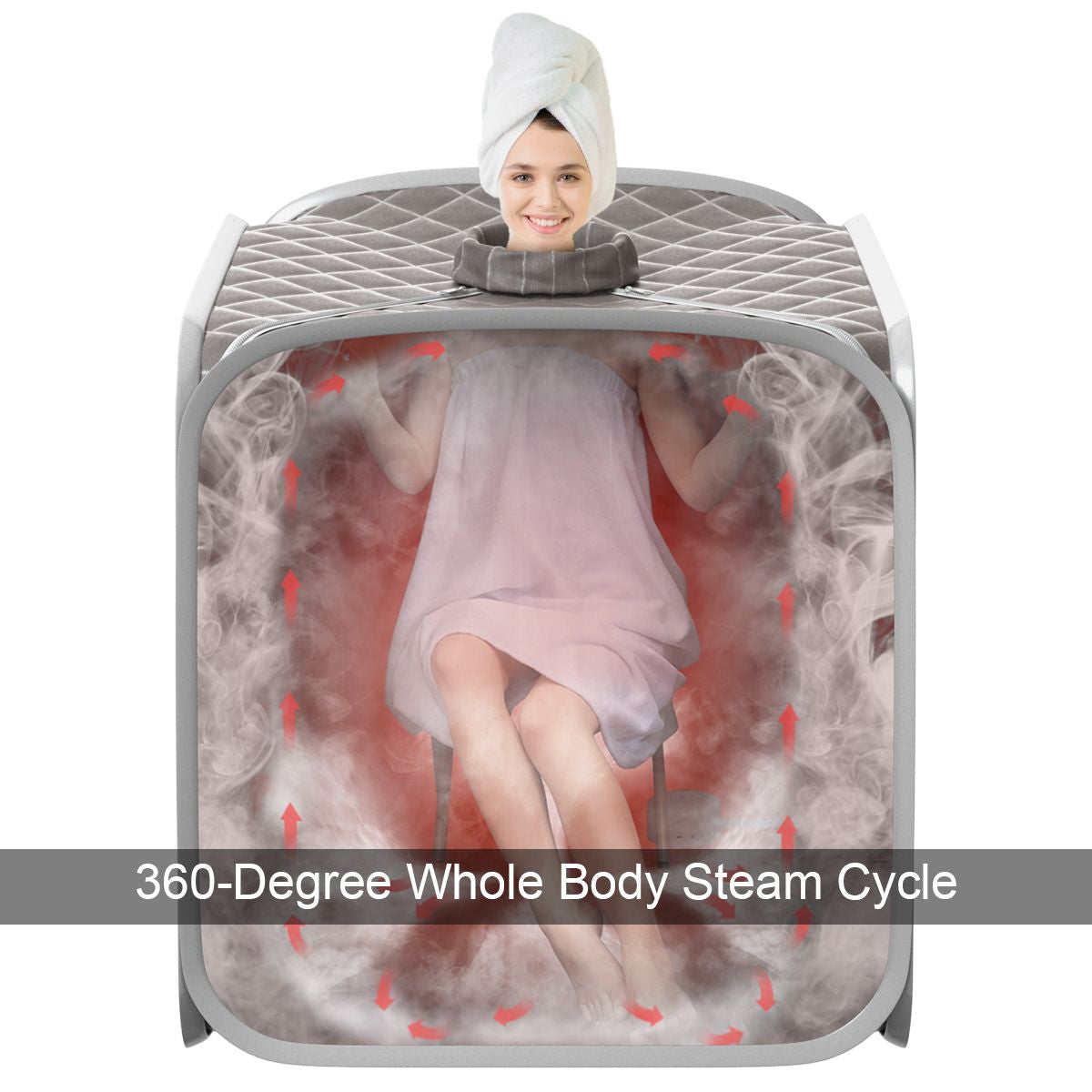 Portable Steam Sauna Spa - Adjustable Temperature Private Sauna Tent