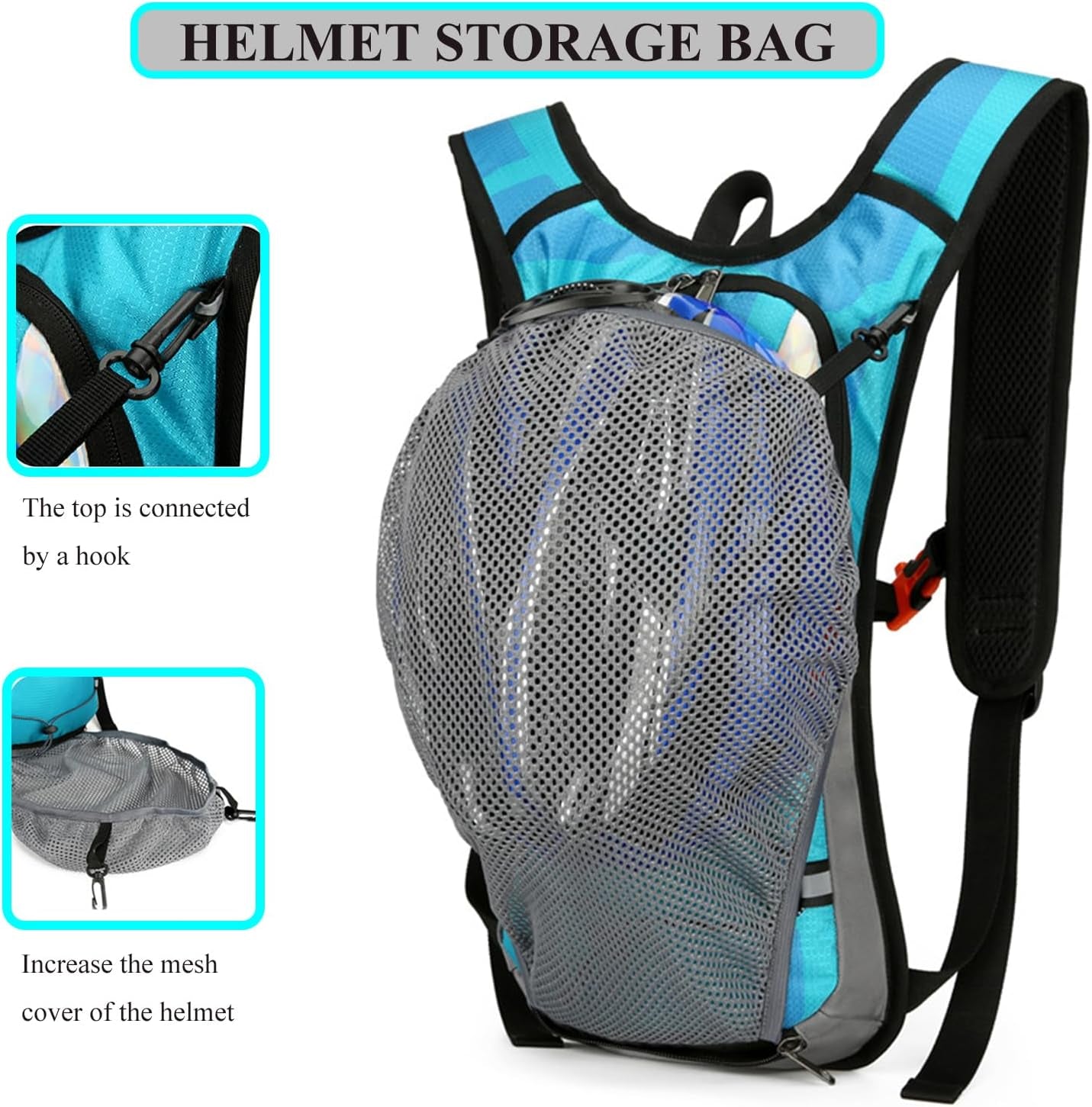 Hydration Backpack with 2L Water Bladder & Running Belt | Lightweight Waterproof Daypack for Cycling, Hiking & Outdoor Sports