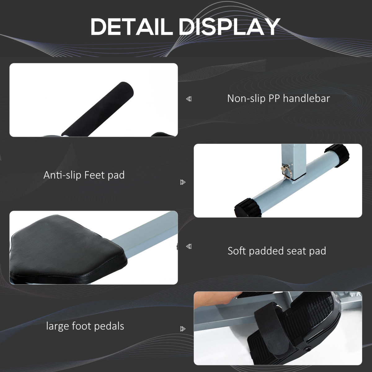 12-Level Adjustable Rowing Machine for Complete Home Gym Fitness Experience - All Round Fitness