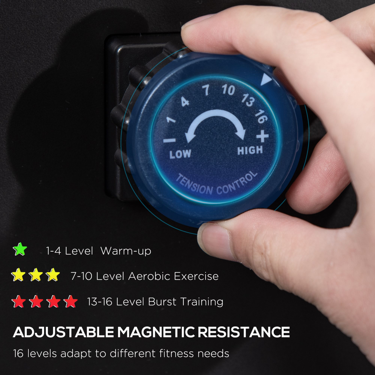 Compact Magnetic Rowing Machine with 16 Resistance Levels for Ultimate Fitness - All Round Fitness