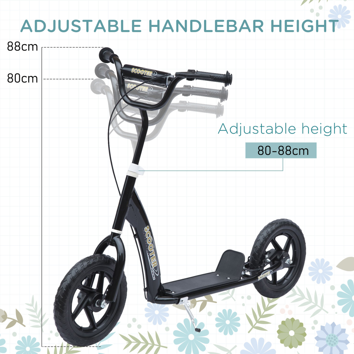Adventure Awaits: HOMCOM 12" Kids Stunt Scooter - Fun & Safe Ride! - All Round Fitness