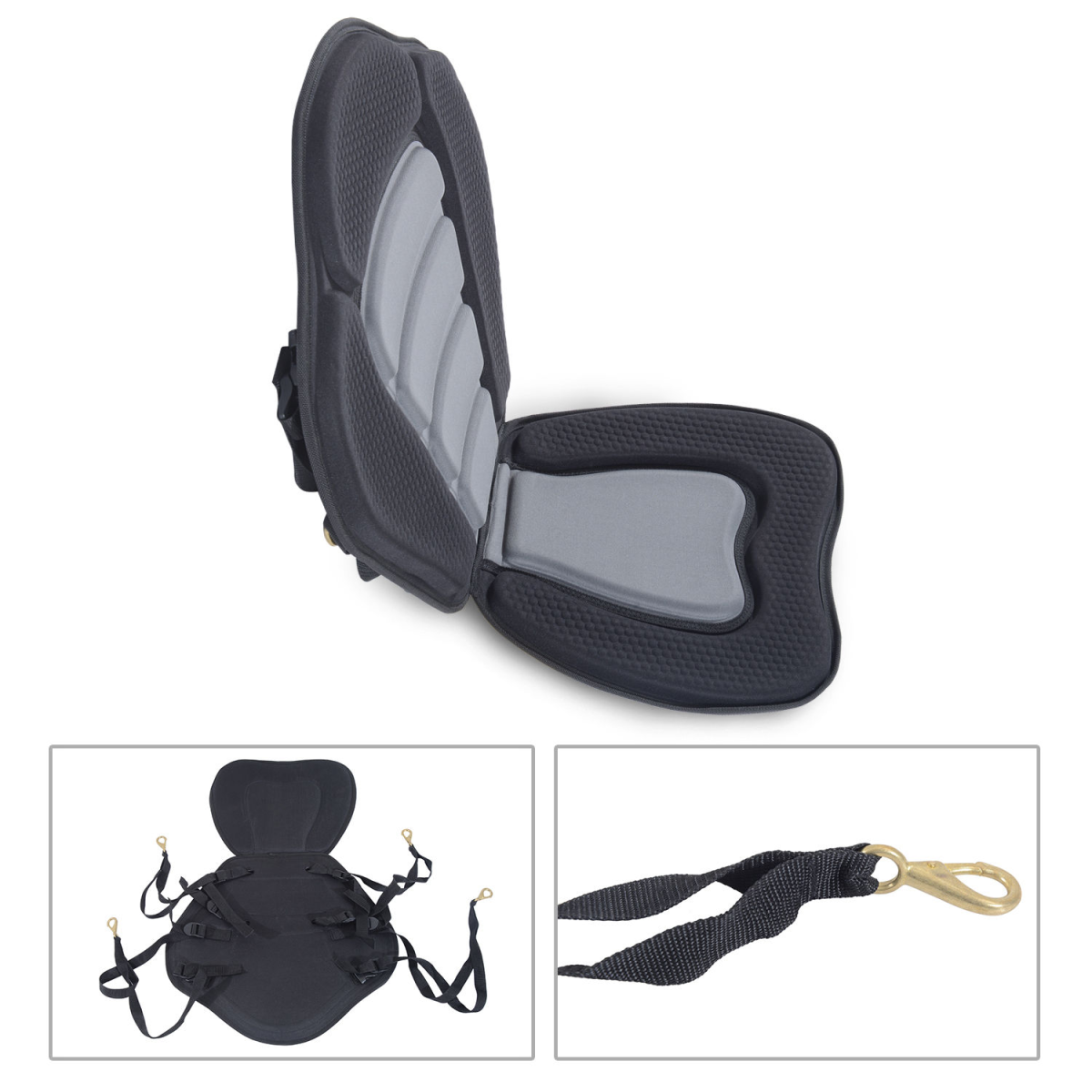 HOMCOM Comfort Padded Kayak Seat & Backrest - Detachable & Supportive Design - All Round Fitness