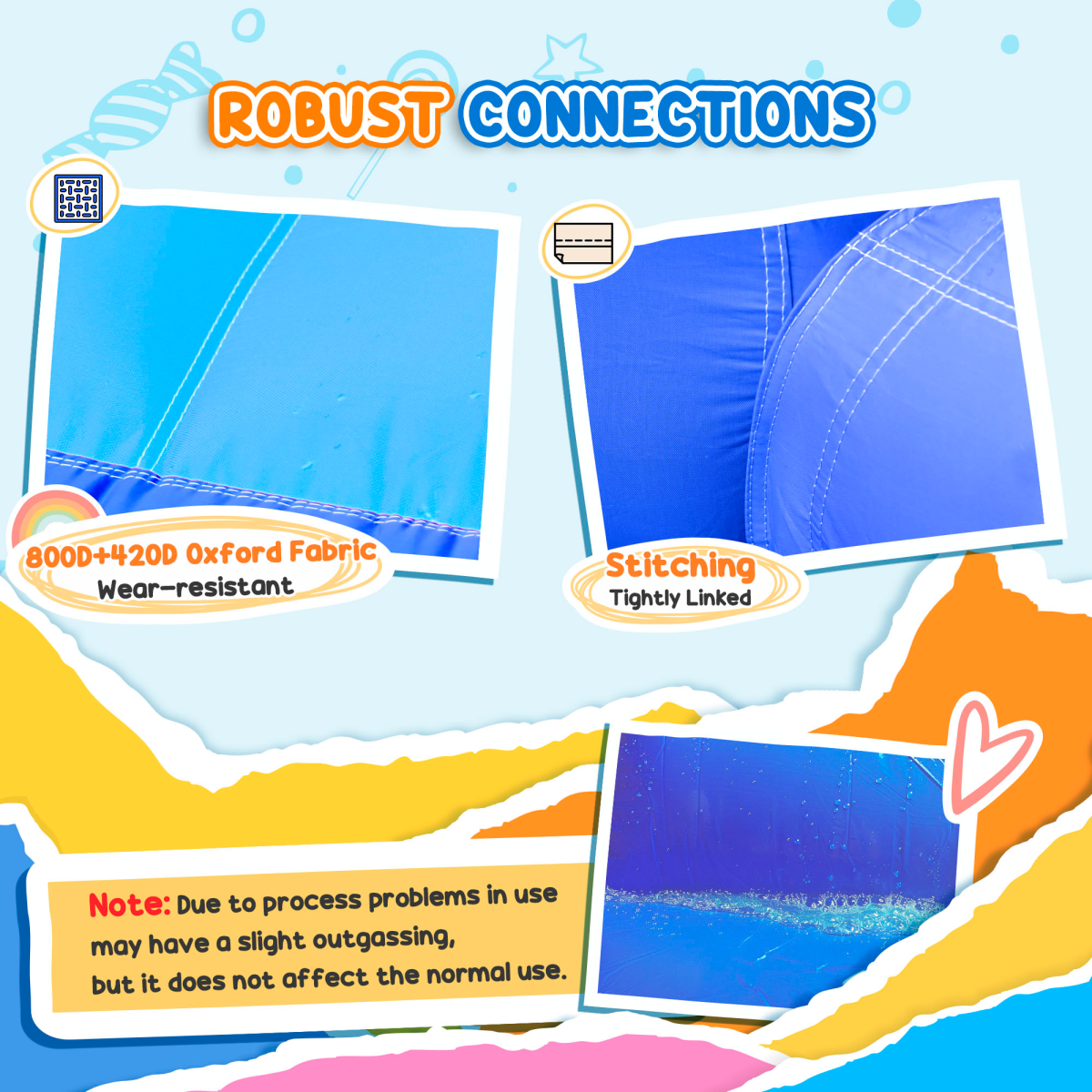 Kids Inflatable Bouncy Castle with Double Slides, Pool, Trampoline & Blower – Outdoor Fun Playhouse