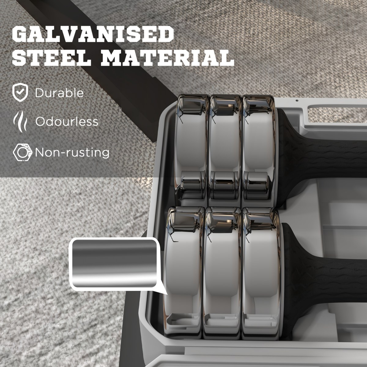 Adjustable Dumbbells Set – 2 x 10kg Free Weights with Anti-Slip Grip & Storage Box - All Round Fitness