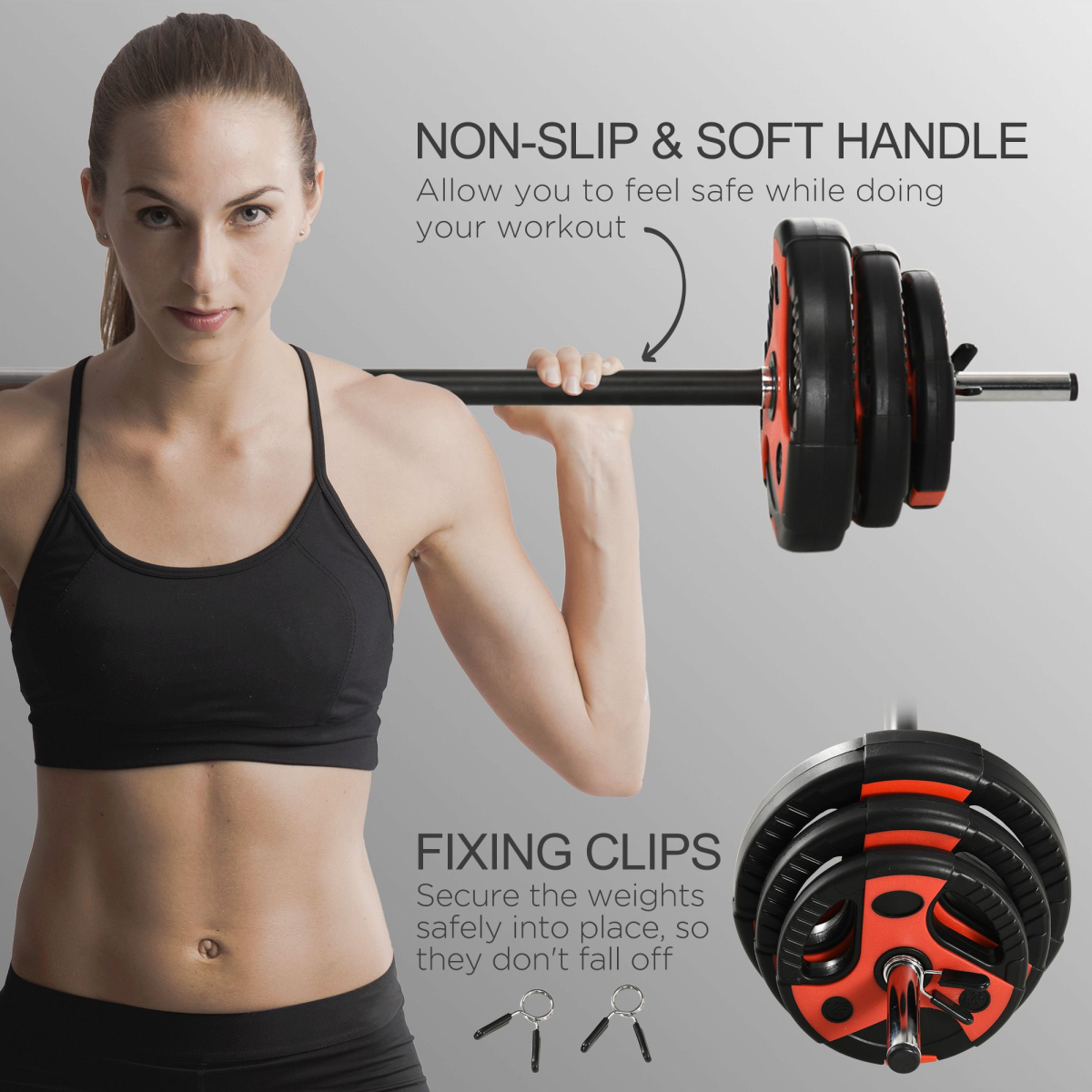 SPORTNOW 20kg Adjustable Barbell Weight Set for Ultimate Home Strength Training - All Round Fitness