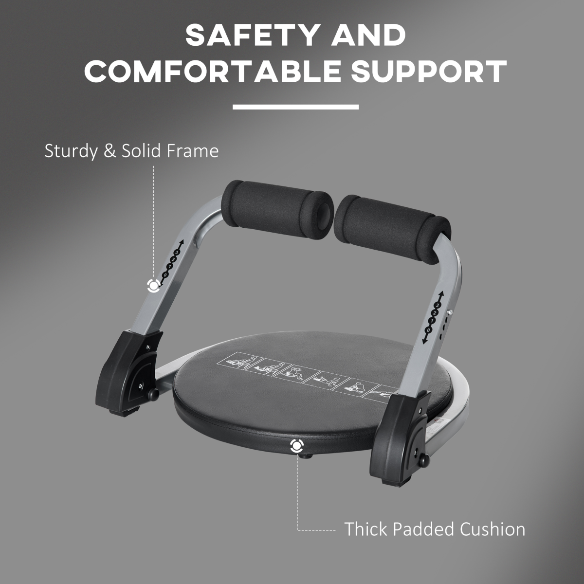 Ultimate Home Ab Trainer: Compact & Durable Sit-Up Machine for Total Body Fitness - All Round Fitness