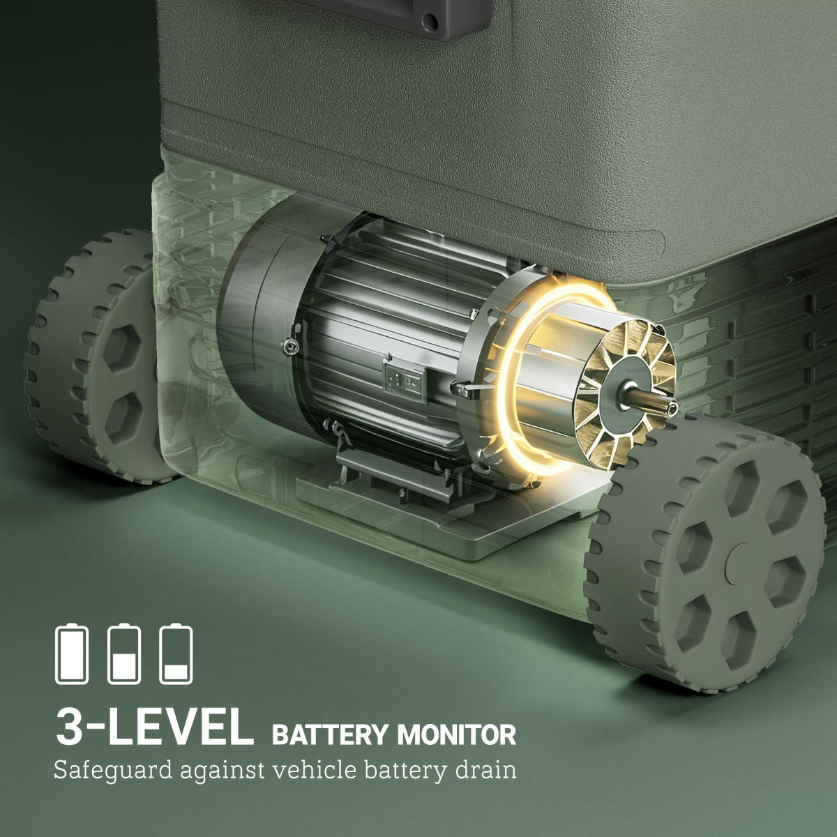 45L Portable Camping Fridge Freezer with Dual Zone, Car & Home Use, -20℃ to 20℃