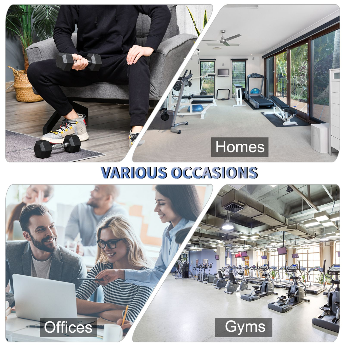 Hexagonal Dumbbells Set - Durable 2x4kg Weight Kit for Home & Gym Fitness! - All Round Fitness