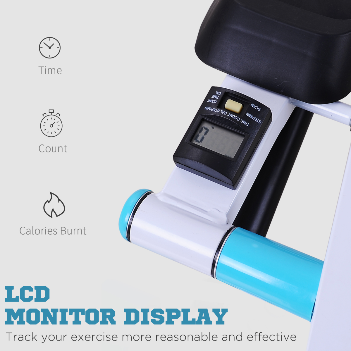 Foldable Cardio Stepper with Handle Bars – Compact Fitness Equipment for Home - All Round Fitness