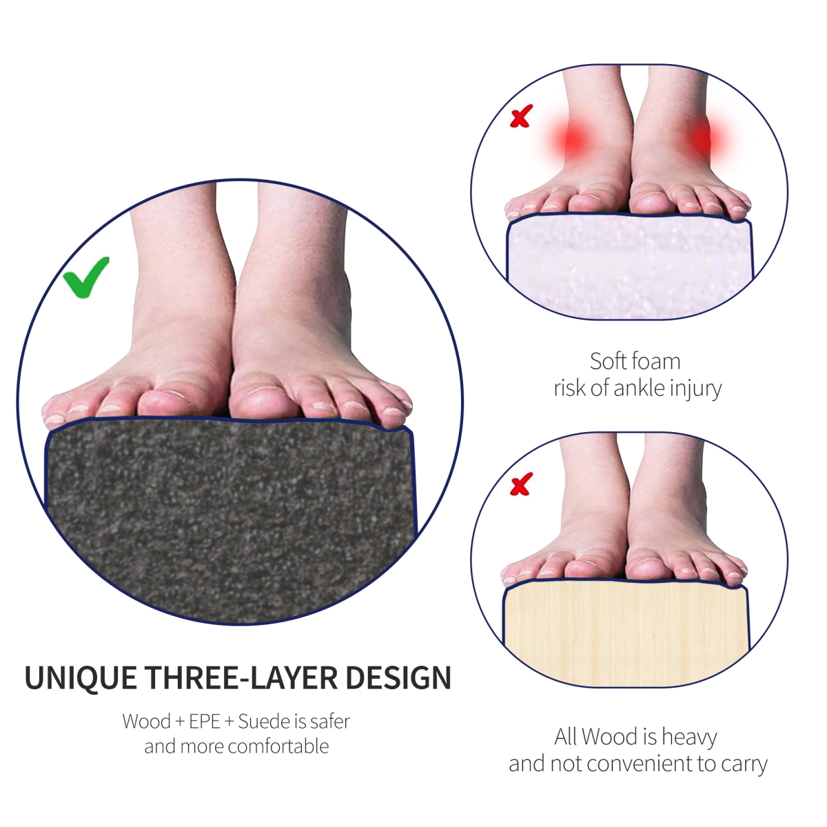 HOMCOM 2.1m Foldable Balance Beam Trainer for Home Gymnastics Practice – Blue