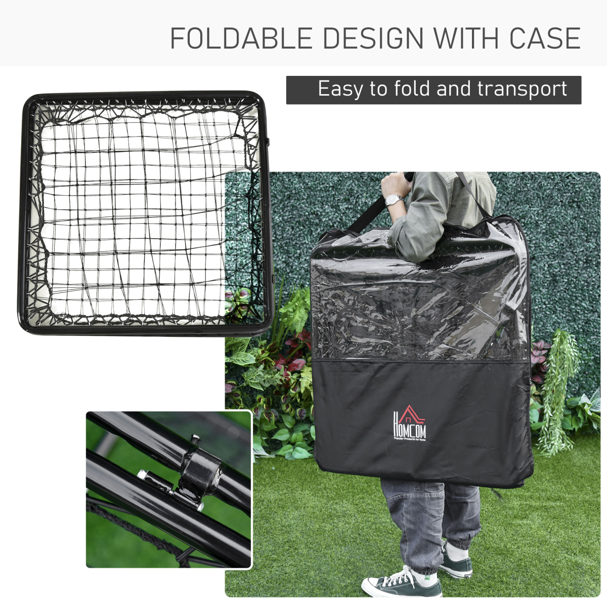 All-Weather Adjustable Rebounder Training Set for Ultimate Skill Development - All Round Fitness