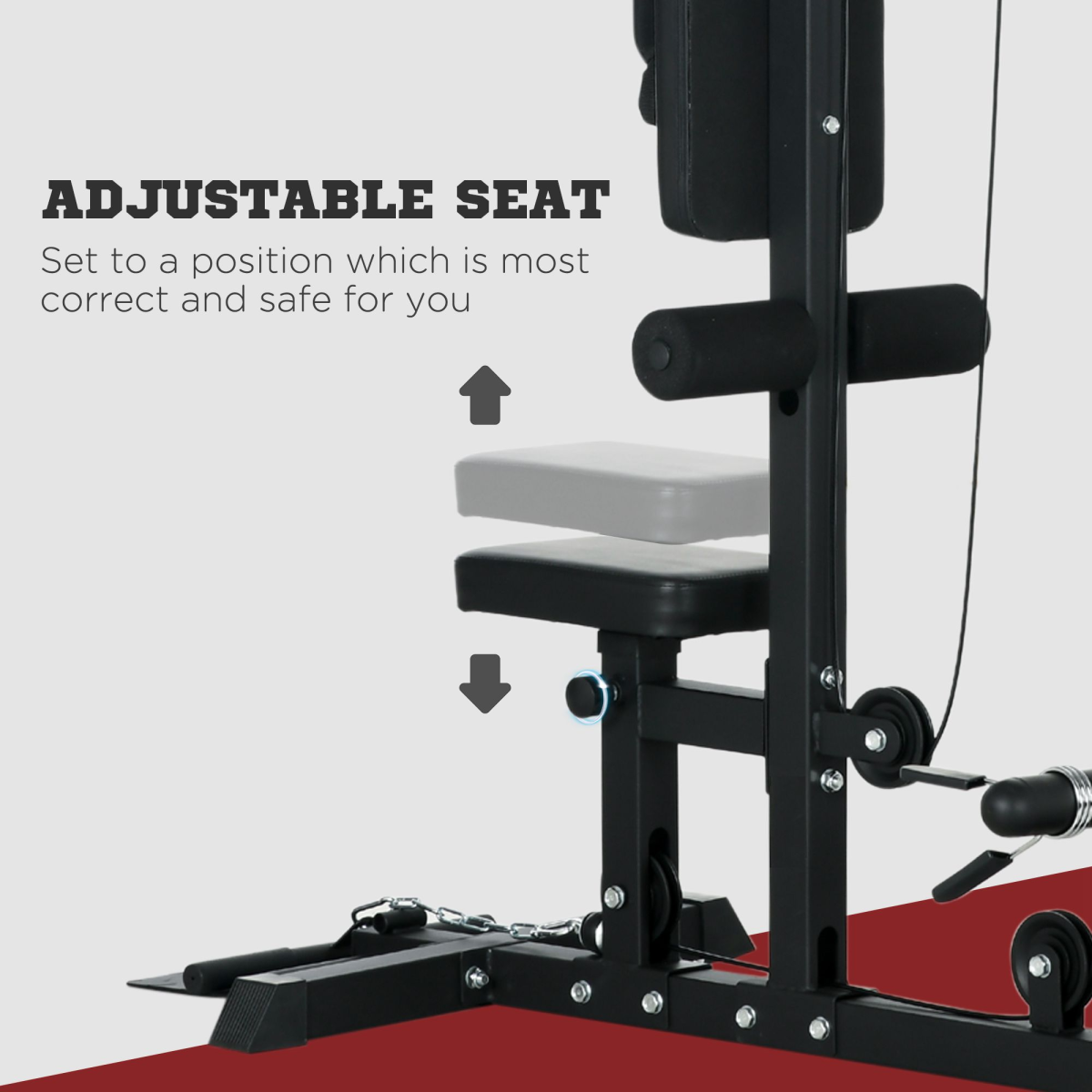 SPORTNOW Power Cage: Ultimate Adjustable Pull-Up Station for Home Workouts - All Round Fitness