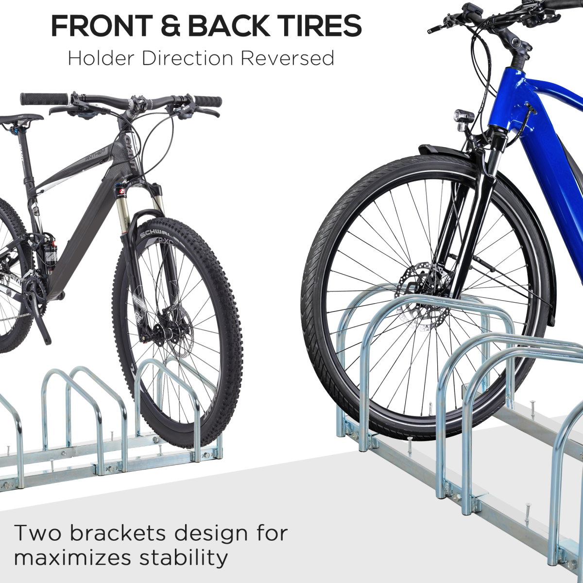 Triple Bike Storage Rack - Durable Locking Stand for Sheds & Garages - All Round Fitness