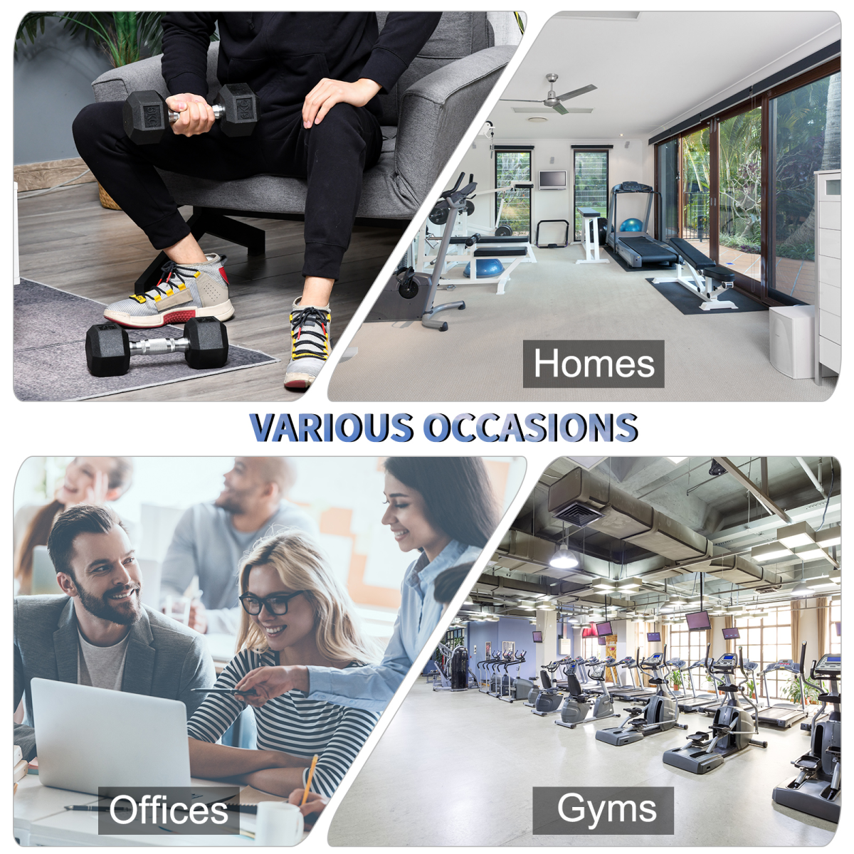 Hexagonal Dumbbell Set - 2x6kg for Home & Office Fitness, Durable & Safe! - All Round Fitness