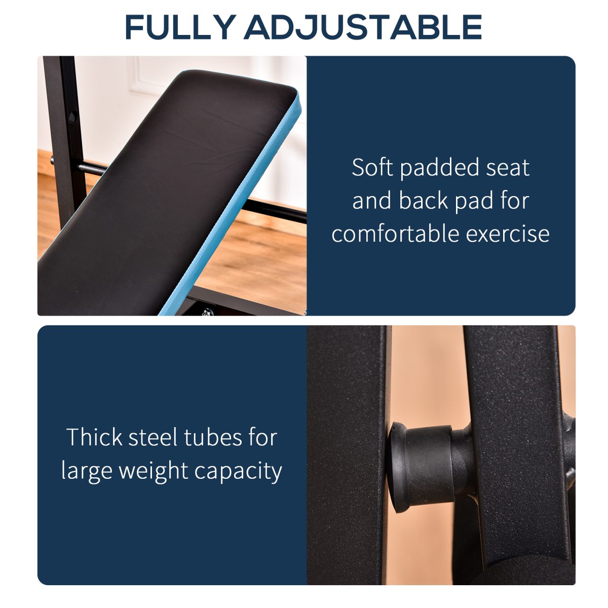 Versatile Adjustable Weight Bench with Leg Developer for Home Gym Power - All Round Fitness