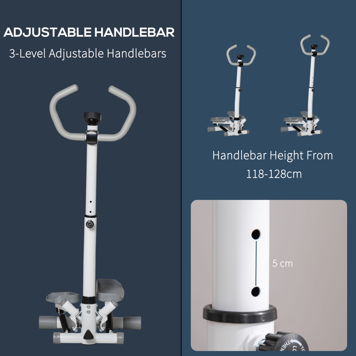 Ultimate Adjustable Twist Stepper: Home Gym Aerobic Workout Mastery - All Round Fitness