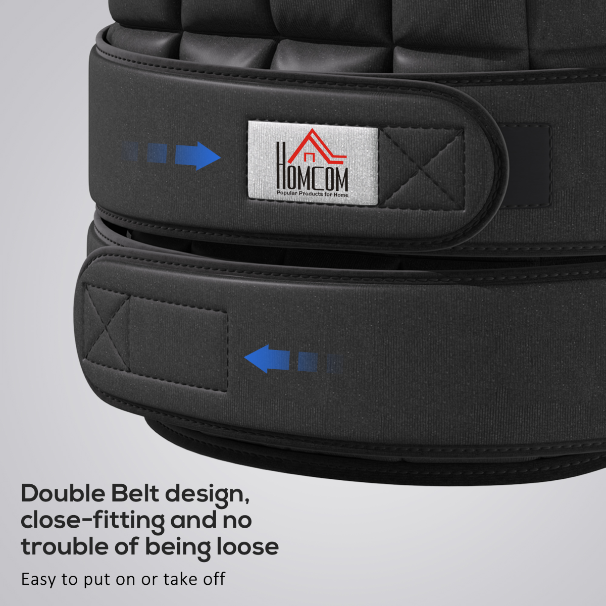 20KG Adjustable Weight Vest for Intense Workouts & Weight Loss - HOMCOM - All Round Fitness