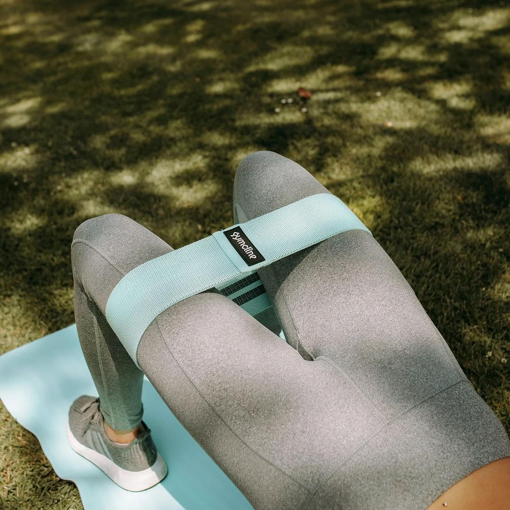 Gymcline Resistance Bands Set (3 Pack) – Non-Slip Fabric Bands with 3 Resistance Levels + Storage Bag