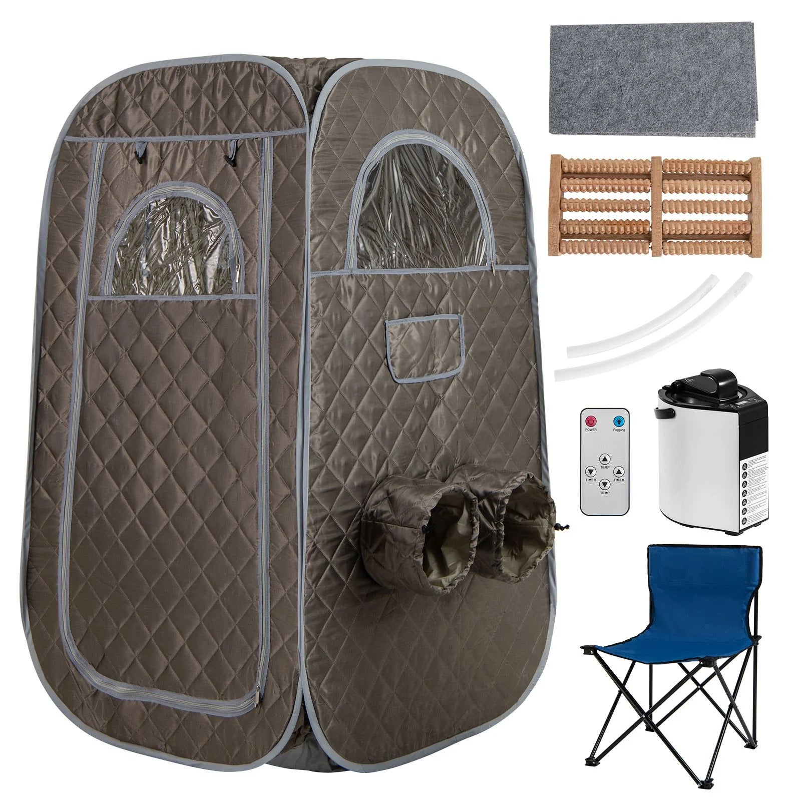 Portable Steam Sauna Tent with 1000W Steam Generator and Chair, 3L Capacity