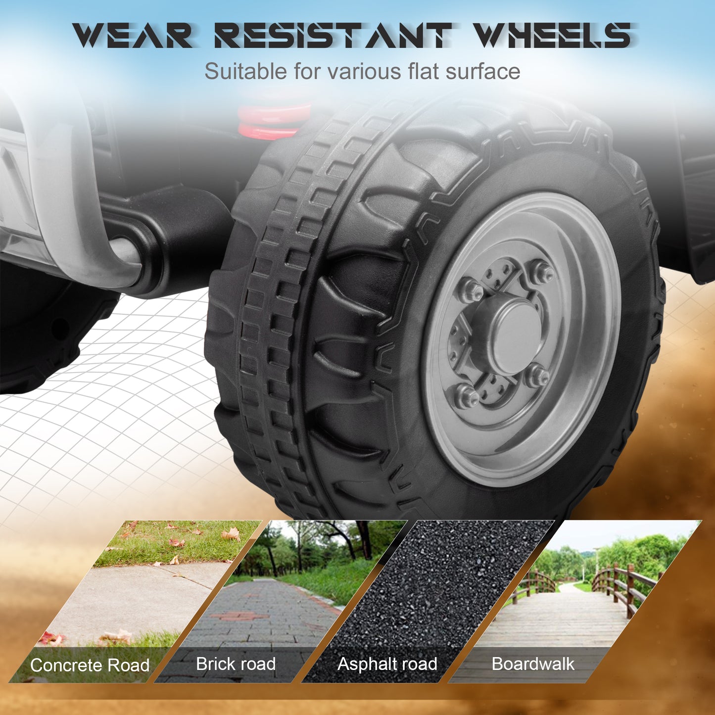 Honda Licensed 6V Kids Electric Quad Bike Ride-On ATV – Black (Ages 1.5-3)