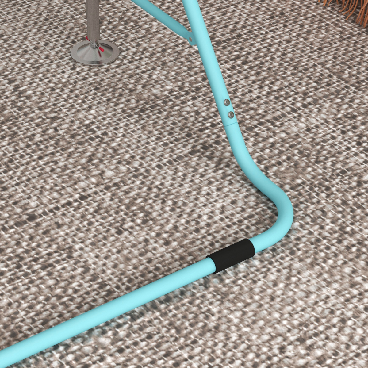 Adjustable Kids Gymnastics Bar - Foldable Training Bar for Young Athletes, Light Blue