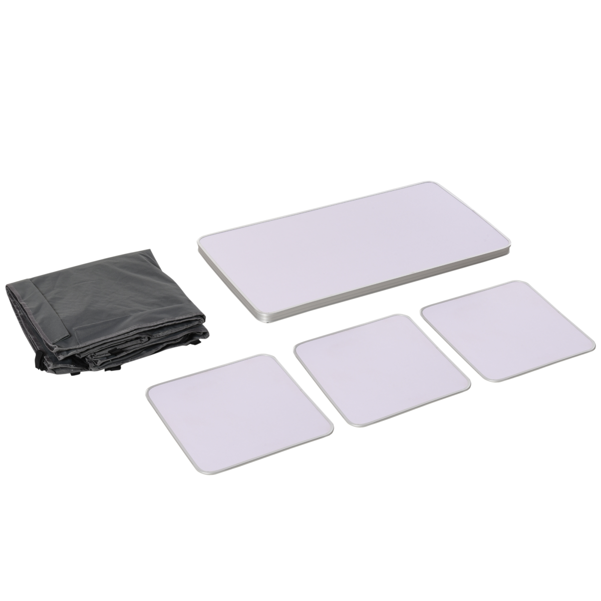 Aluminium 3-Shelf Camping Cupboard with Kitchen Station & Carry Bag