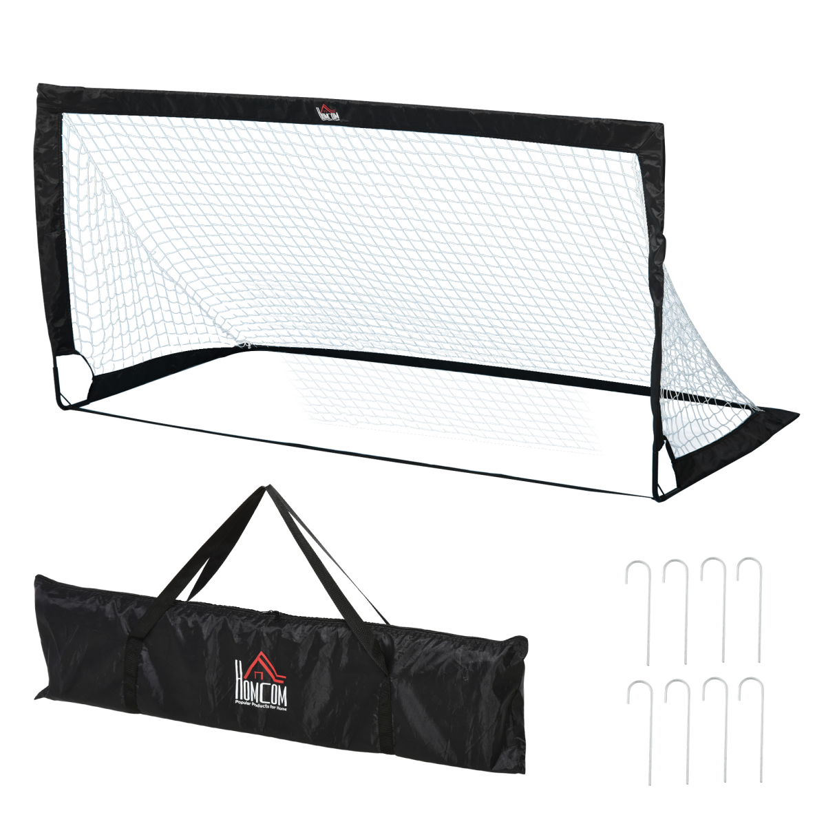 Portable 6'x3' Folding Football Goal with All-Weather Net for Family Fun! - All Round Fitness
