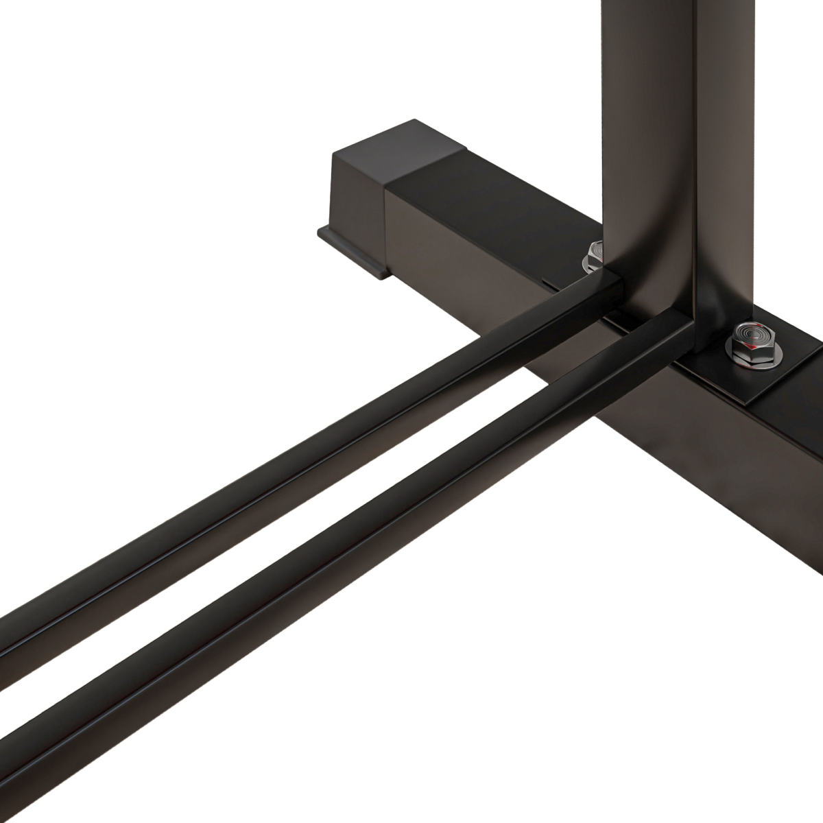 SPORTNOW Flat Weight Bench with Integrated Dumbbell Rack, 300KG Capacity