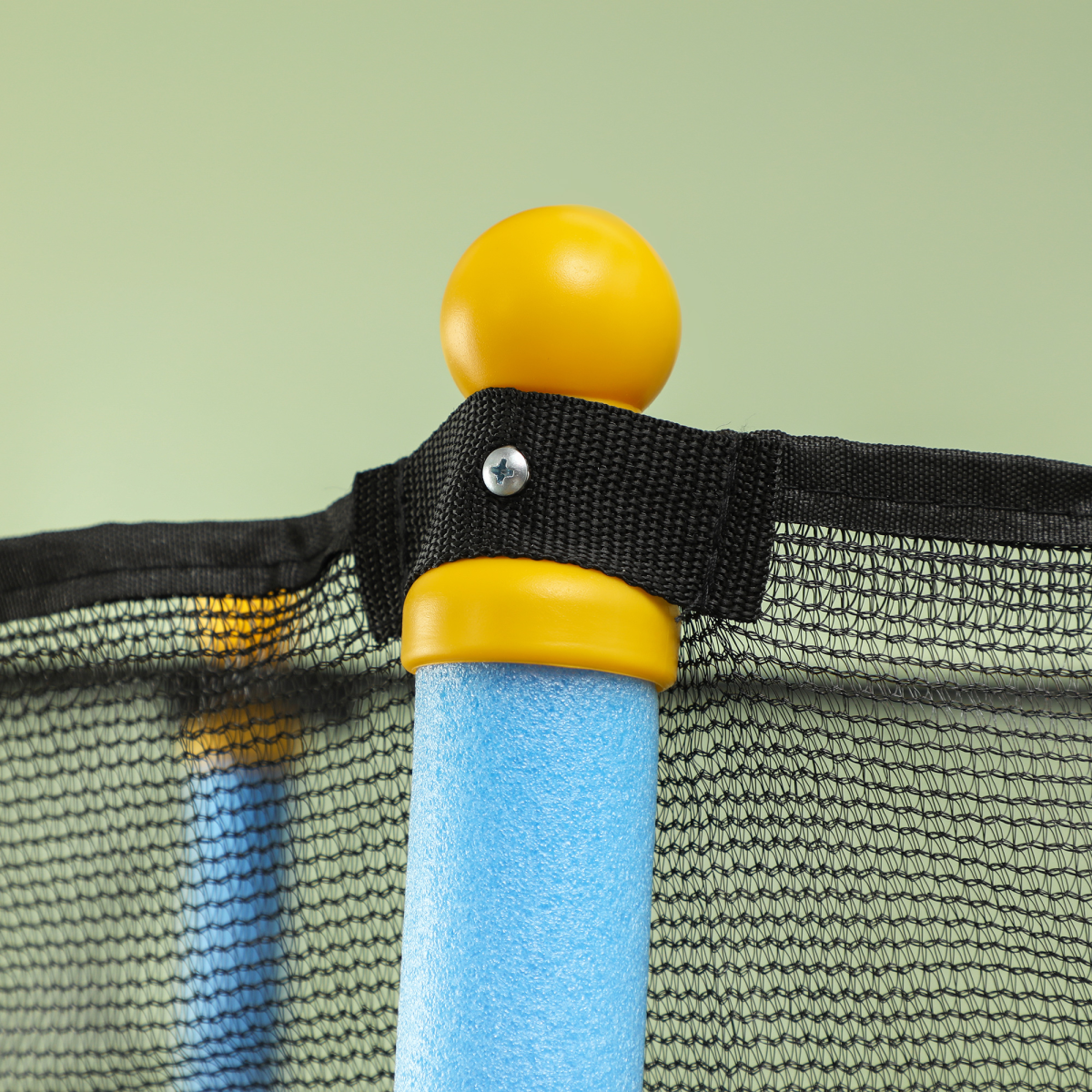 HOMCOM Kids Trampoline with Enclosure Net and Zipped Door, Ages 3-10