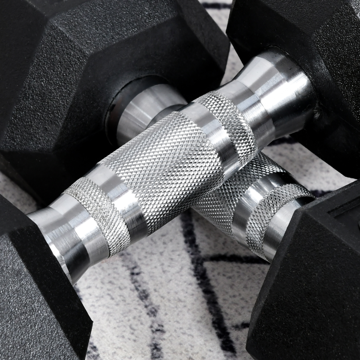 Hexagonal Dumbbell Set - 2x6kg for Home & Office Fitness, Durable & Safe! - All Round Fitness