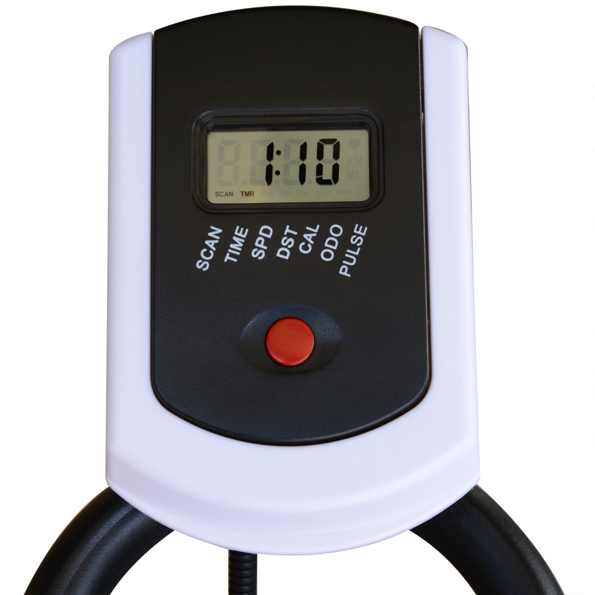 HOMCOM 8kg Flywheel Exercise Bike – Racing-Style Cardio Trainer with Adjustable Resistance & LCD Monitor - All Round Fitness