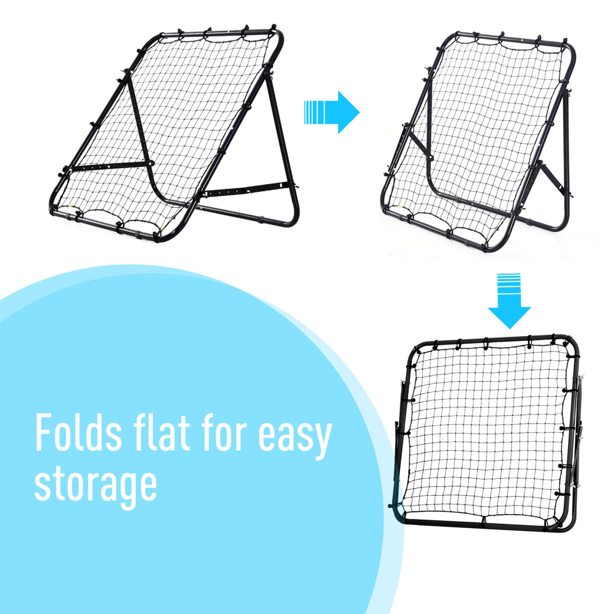 Ultimate Football Rebounder Net: Adjustable Training Aid for All Ages - All Round Fitness