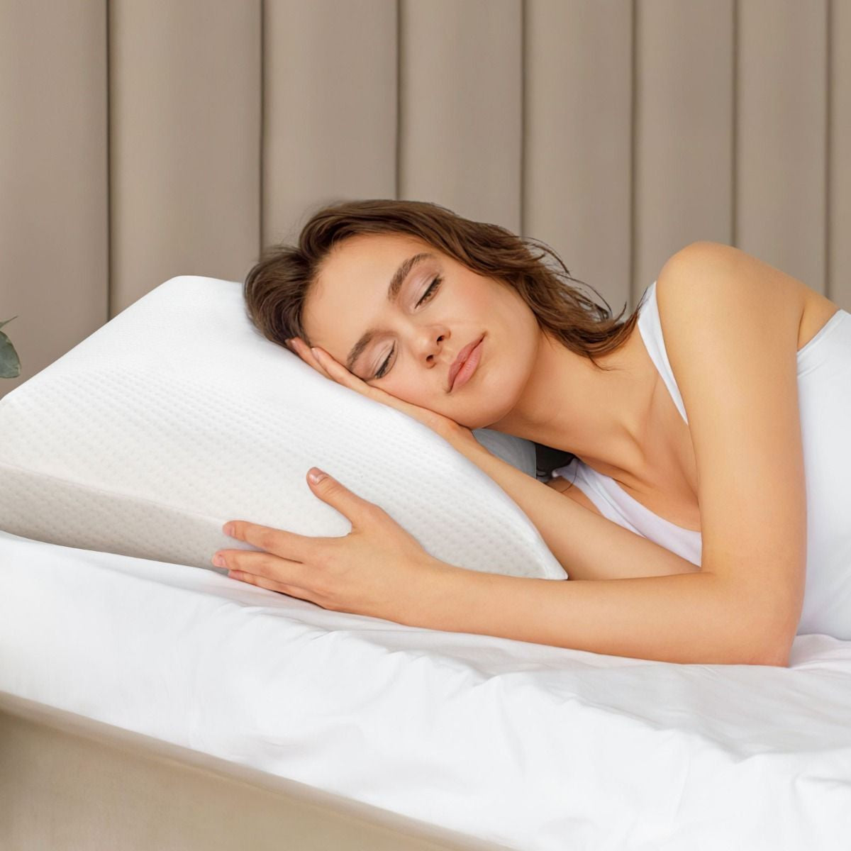 Bamboo Charcoal Memory Foam Pillow Set of Two with Removable and Machine-Washable Covers