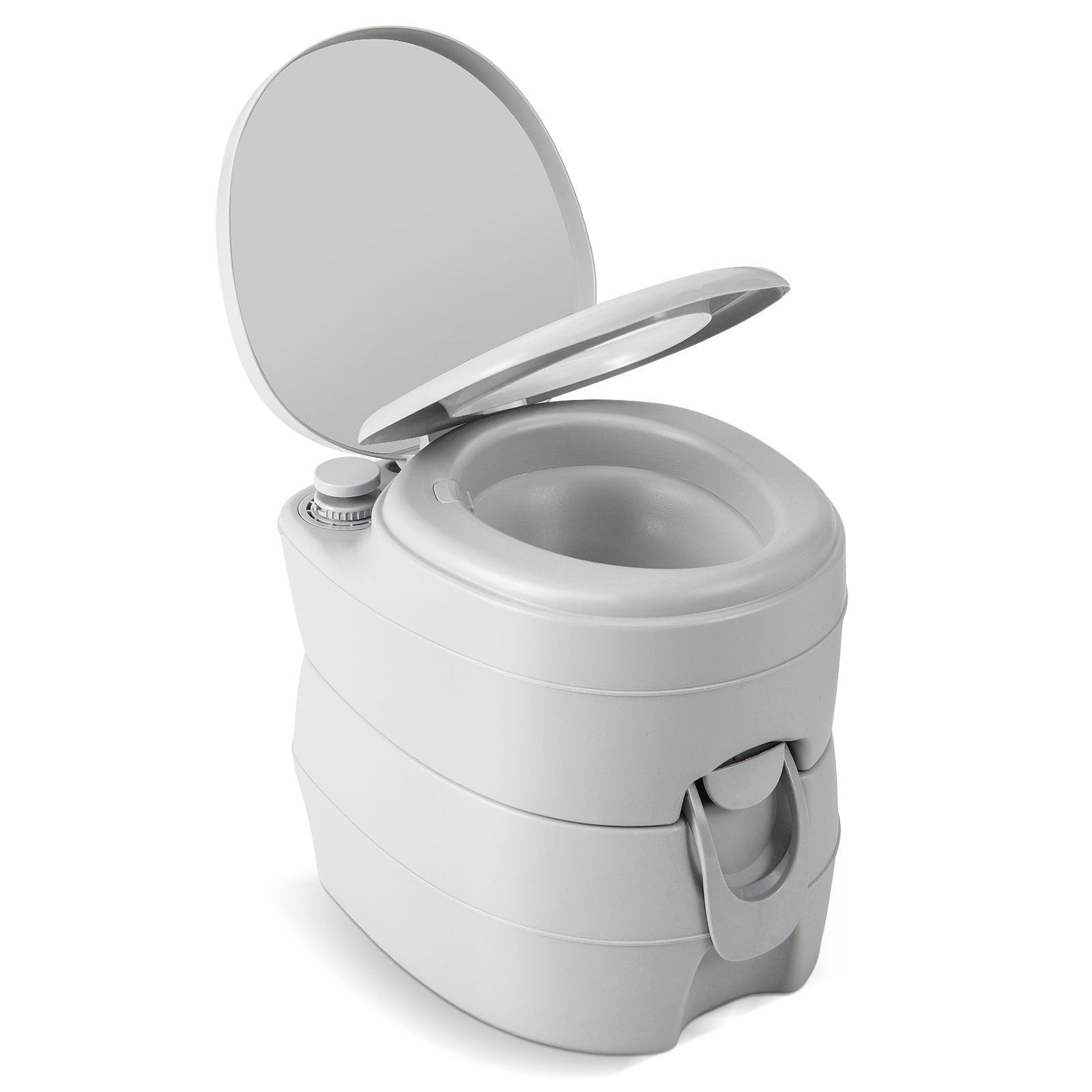 Portable Camping Toilet with 20L Waste Tank & 12L Fresh Water Tank | Odour-Free Flush System