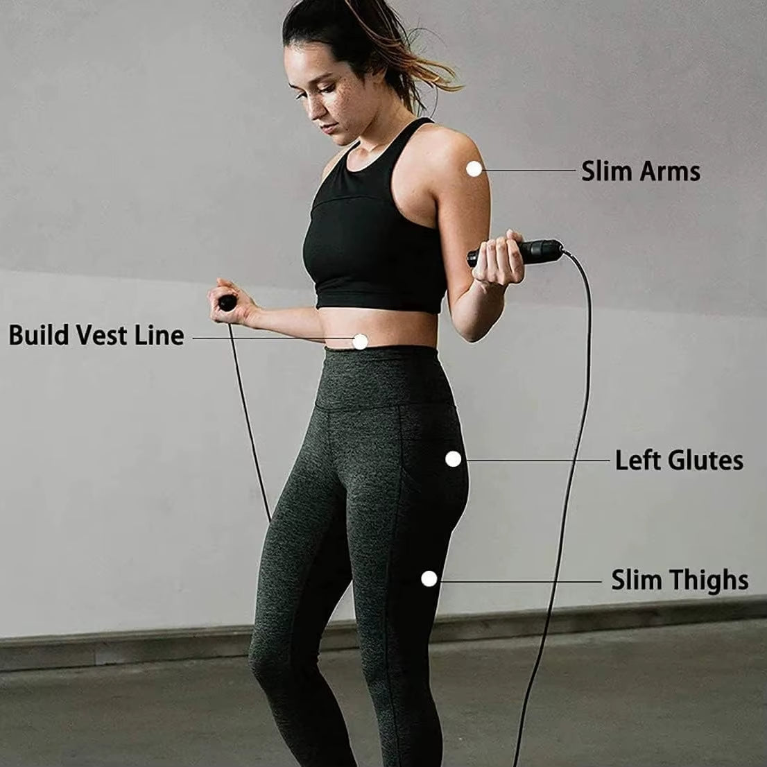 Skipping Rope for Adult Fitness - Suitable for Both Men and Women - Speed Skipping Rope - Comfortable Grip - Helps to Reduce Fat